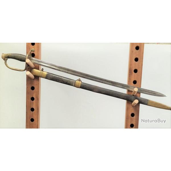 SABRE DE SOUS OFFICIER D'INFANTERIE MODELE 1845 - FRANCE SECOND EMPIRE Reglo France Bon Collection X