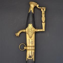 SABRE DE LUXE D'OFFICIER SUPERIEUR DES CHASSEURS A CHEVAL SIGN&Eacute; BOUTET A VERSAILLES - FRANCE CONSULA