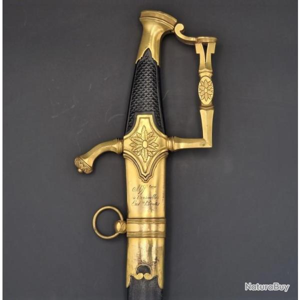 SABRE DE LUXE D'OFFICIER SUPERIEUR DES CHASSEURS A CHEVAL SIGN� BOUTET A VERSAILLES - FRANCE CONSULA