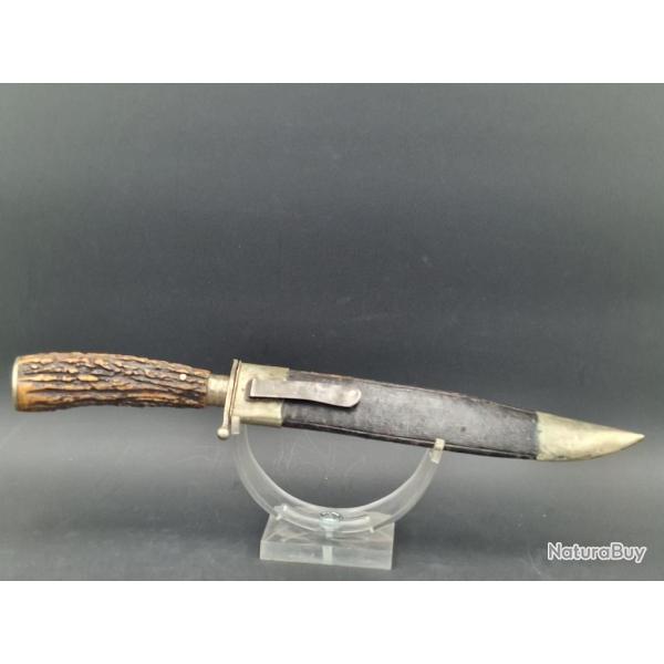 BOWIE KNIFE HUNTING COUTEAU SHEFFIELD GUERRE SECESSION CIVIL WAR 1860 ARKANSAS USA XIX� Collection T