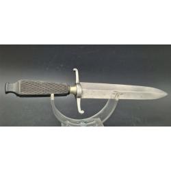 COUTEAU DE CHASSE V&Eacute;NERIE NOGENT LAME DOUBLE TRANCHANT - FRANCE XIX&egrave; Collection France Tr&egrave;s bon XIX 