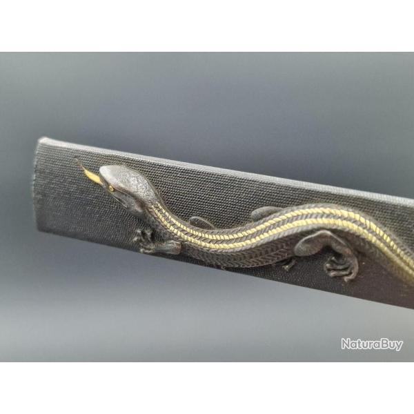 KOZUKA LEZARD SHAKUDO NANAKO HIROMICHI SABRE JAPONAIS TANTO WAKIZASHI KATANA - JAPON PERIODE EDO XIX