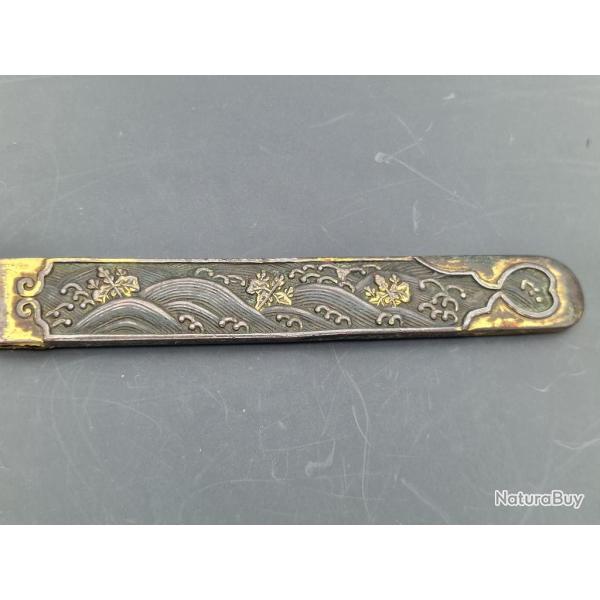 KOZUKA SABRE JAPONAIS TANTO WAKIZASHI KATANA KIRI MON - JAPON PERIODE EDO XIX� Bon Collection Japon 