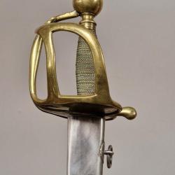 Forte Ep&eacute;e de Dragon R&eacute;giment d'Artois Mod&egrave;le R&egrave;glementaire de 1767 - France Ancienne Monarchie Regl