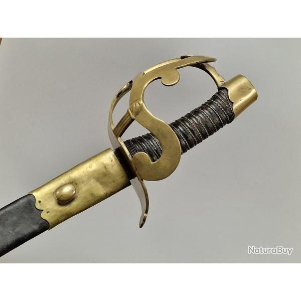 SABRE DE CAVALERIE ARCO DES CARABINIERS OU DES DRAGONS MODELE de 1792  1800 KLINGENTHAL - FRANCE RE