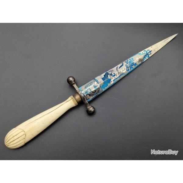 DAGUE DE CEINTURE STYLET SOCIETE SECRETE FRANC-MACONNERIE - FRANCE XIX� Collection France Tr�s bon X