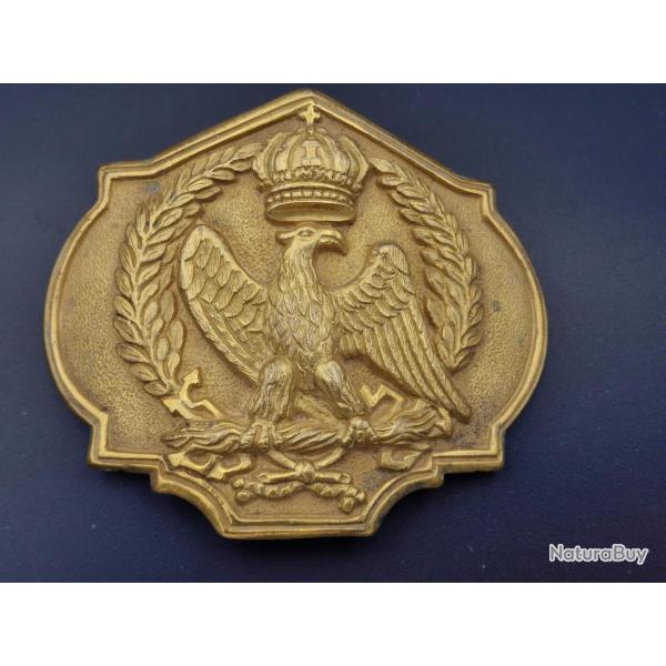 PLAQUE DE CEINTURON D' OFFICIER DES GRENADIER OU CHASSEURS � PIED DE LA GARDE IMP�RIALE MOD�LE 1804 