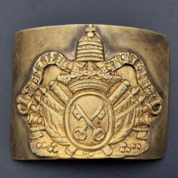 PLATEAU BOUCLE DE CEINTURON D'OFFICIER REGIMENT DE CLERMONT TONNERRE CAVALERIE FRANCE XVIII&egrave; 1740-17