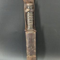 POIGNARD COUTEAU DE COMBAT US M3 IMPERIAL FOURREAU MILSCO US M6 - USA seconde guerre mondiale Bon 2e