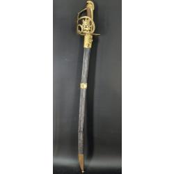 SABRE DES VOLONTAIRES NATIONAUX A LA MONTMORENCY CHIEN ET TROPHEES FRANCE REVOLUTION Collection Fran
