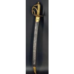 SABRE DE BORD DIT SARTINE MARINE MILITAIRE 1782 A L'EMPIRE - France Ancienne Monarchie Collection Fr