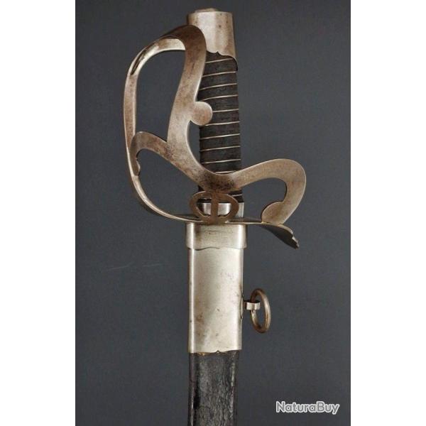 SABRE ARCO DE CAVALERIE ET DES DRAGONS EN FER MODELE DE L'AN IV - FRANCE REPUBLIQUE / DIRECTOIRE Col