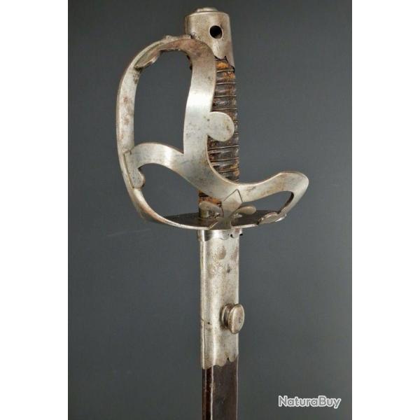 SABRE A FLEURON DE GROSSE CAVALERIE DRAGONS MODELE 1779 Mre ROYALE DU KLINGENTHAL 1791 - FRANCE Anci