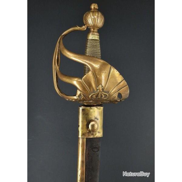 FORTE EPEE DU REGIMENT DE CARABINIERS DE Mr LE COMPTE DE PROVENCE MODELE 1758 - FRANCE ANCIENNE MONA