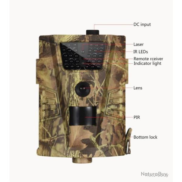 CAM�RA DE SURVEILLANCE - D�TECTEUR DE MOUVEMENT - 20MP - MODES PHOTO VID�O  - LIVRAISON GRATUITE