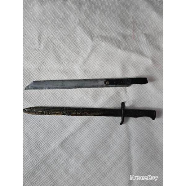 3 Bayonnettes arm�e allemande, suisse alli�s.