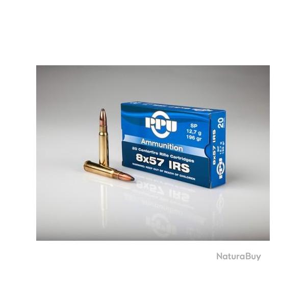 Cartouches PPU Calibre 8x57 IRS PSP 196grs - Boite de 20 unit�s