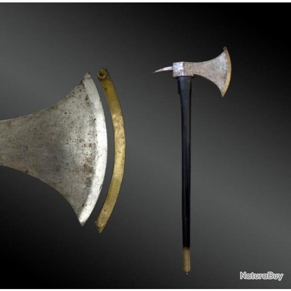 Hache de sapeur, sign�e J.H. SALOMON - XIX�me si�cle, p�riode 1er�Empire