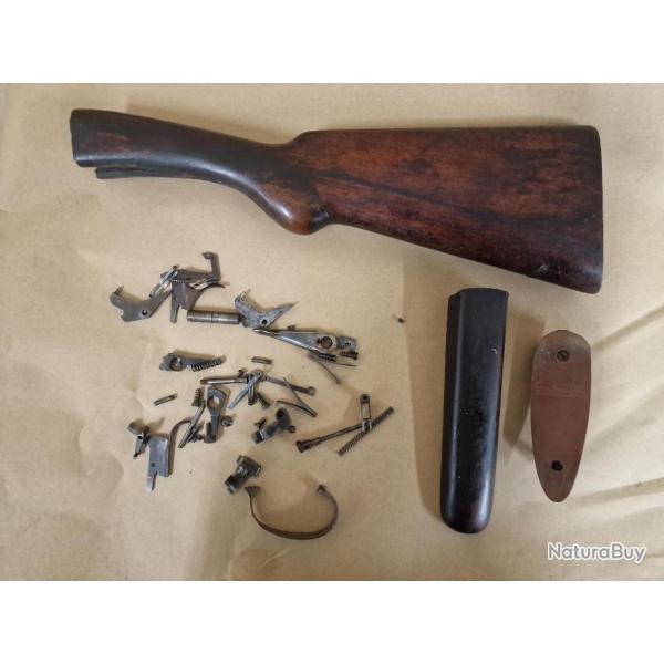 LOT DE PIECES POUR FUSIL JUXTAPOSE MANUFRANCE ROBUST
