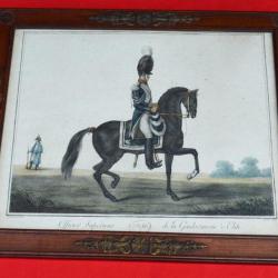 BELLE GRAVURE DE HORACE VERNET &eacute;poque Premier Empire Gendarme d Elite Reglo France Collection France