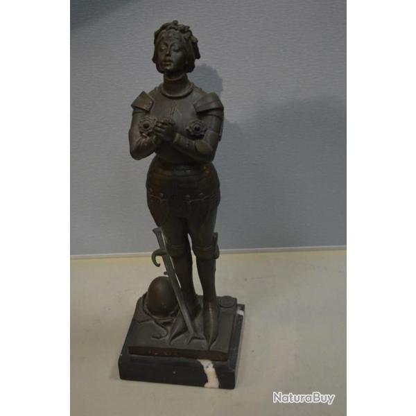 BRONZE Jeanne D'Arc sign� NOEE Collection France Tr�s bon XIX eme