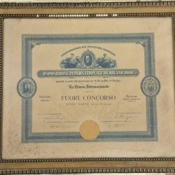 REGIS DARNE CADRE PRIX HORS CONCOURS DE L'EXPOSITION INTERNATIONALE MILANO 1906