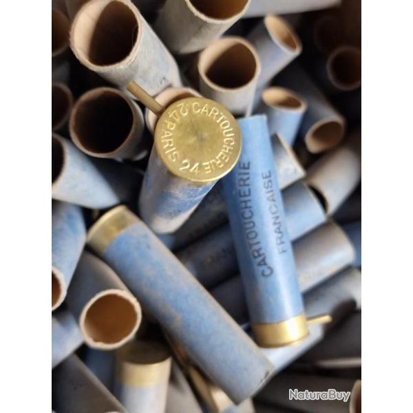 LOT DE 10 DOUILLES CARTON CALIBRE 24 A BROCHE Tr�s bon Categorie D