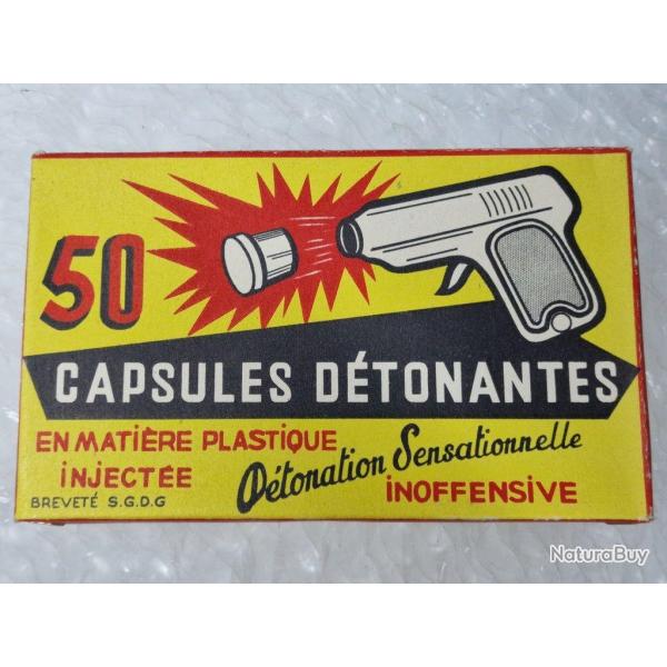 50 CAPSULES DETONANTES BREVETE S.G.D.G PISTOLET PETARD COLLECTOR
