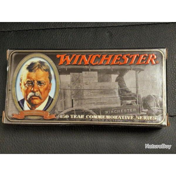 BOITE COLLECTOR MUNITIONS CARTOUCHES 30.30 WINCHESTER COMMEMORATIVE 150 YEARS ROOSEVELT 2008 limited