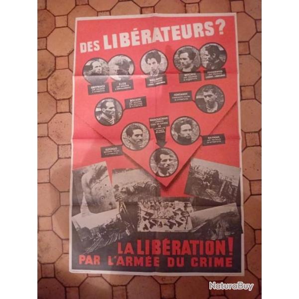 Affiche du groupe  Manouchian