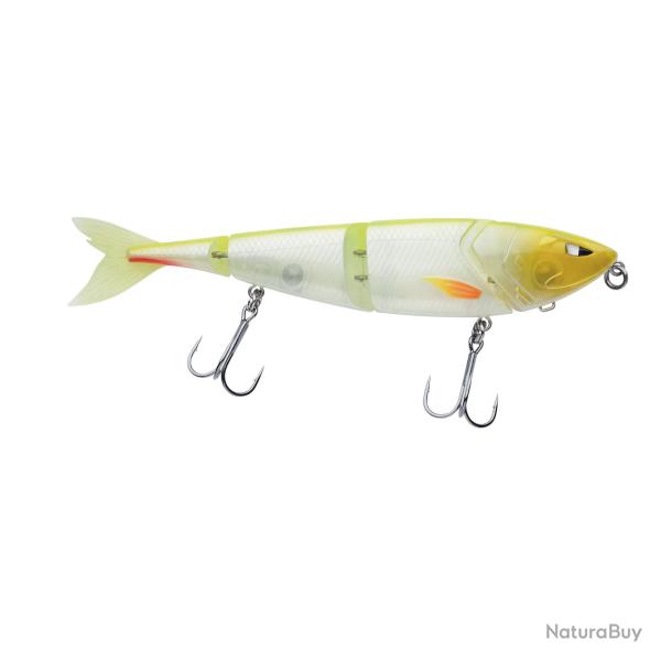 Poisson Nageur Berkley Zilla Swimmer 19cm White Chartreuse