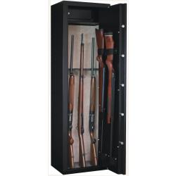 Armoire 8 armes avec lunette + 2 dans la porte avec un coffre int&eacute;rieur INFAC SAFE
