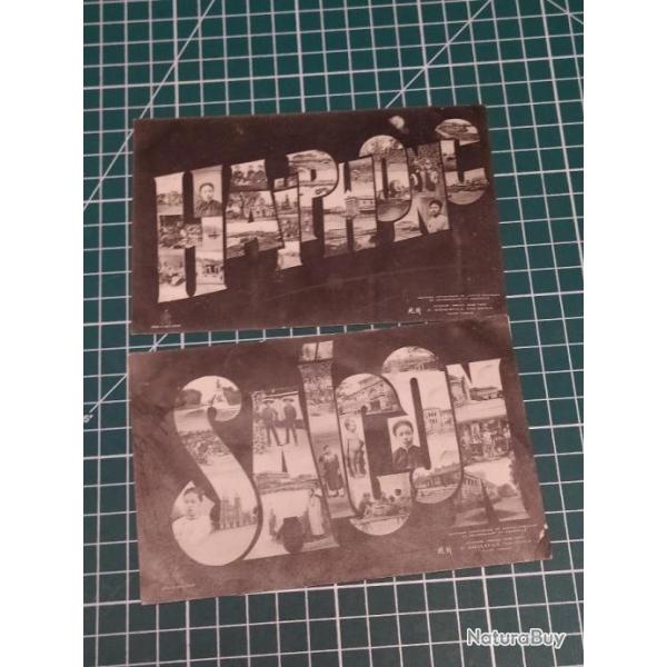 HAIPHONG SA�GON DONT 1 CARTE POSTALE ADRESSEE A UN SOLDAT DU 18 EME RIC