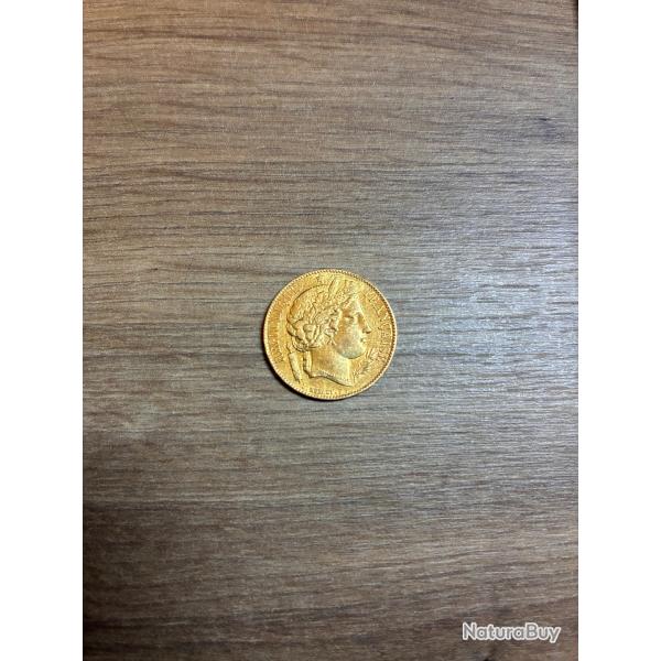 Pi�ce 20 francs or CERES