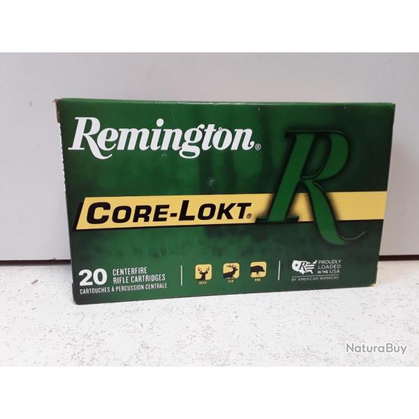 10301 BOITE DE 20 BALLES REMINGTON CAL 35 WHELEN  CORE LOKT 200GRAINS NEUF