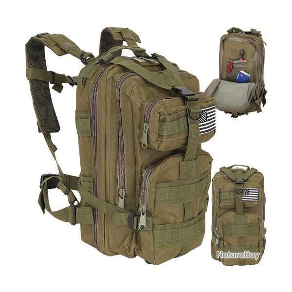 Sac � dos  de survie militaire 26L 44 x 28 x 16 cm