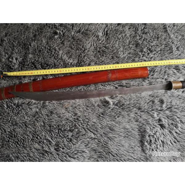 grand sabre dha birman, lame damas