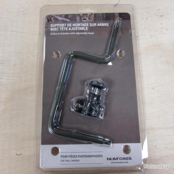 Support de montage sur arbre avec t�te ajustable pour pi�ges photographiques de marque NUM'AXES