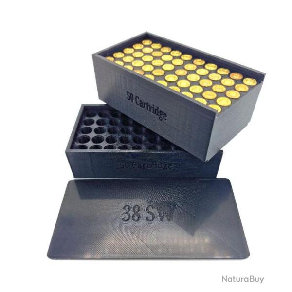 Boite pour 50 cartouches 38 SW short