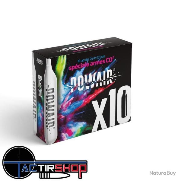 Boite de 10 cartouches CO2 Powair 12gr