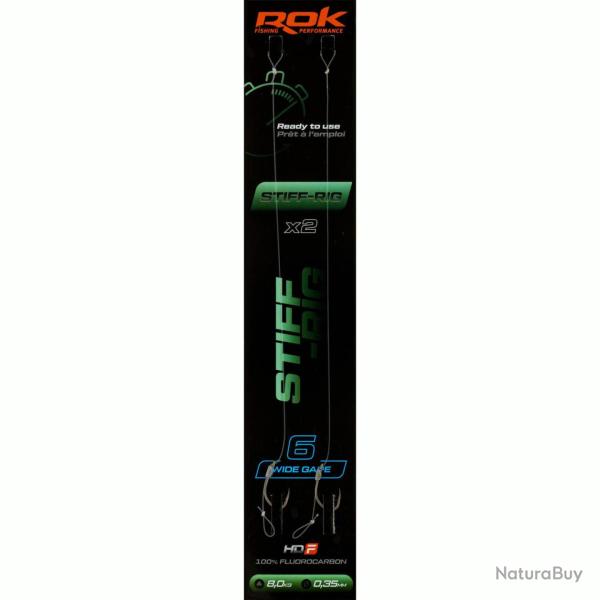 Lot De 2X Montages Stiff-Rig Wide Gape Rok T4