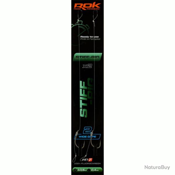 Lot De 2X Montages Stiff-Rig Wide Gape Rok T6