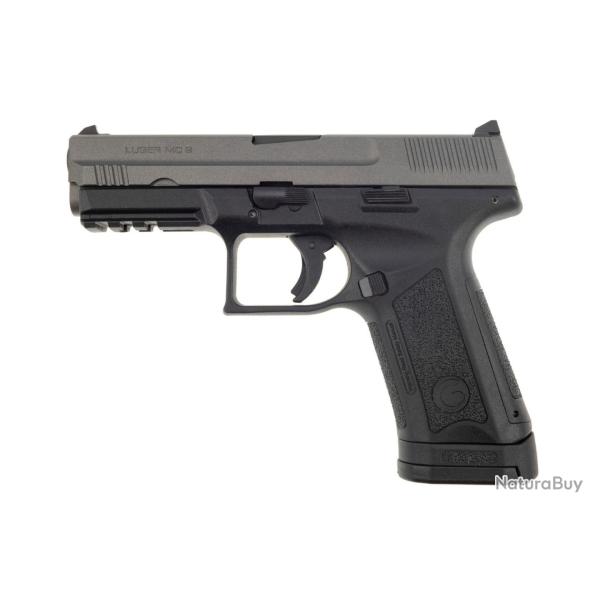 PISTOLET LUGER MC9 NOIR/GRIS CAL 9X19 CHARGEUR 16 COUPS