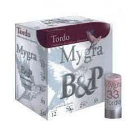CARTOUCHES B&P MYGRA TORDO CAL 12/70 33 GR BJ N&deg;9 1/2