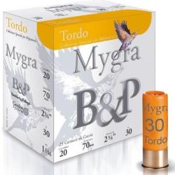 CARTOUCHES B&P MYGRA TORDO CAL 20/70 B7 30 GR N&deg;9 1/2