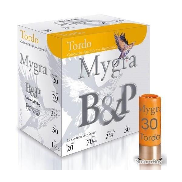 CARTOUCHES B&P MYGRA TORDO CAL 20/70 B7 30 GR N�9 1/2