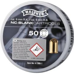MUNITIONS A BLANC WALTHER 9mm R BTE 50