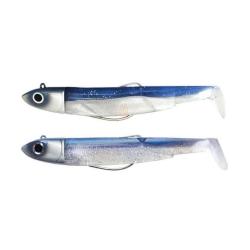 LEURRE FIIISH BLACK MINNOW N&deg;2 90 DOUBLE COMBO 10 GR BLUE & ELECTRIC BLUE