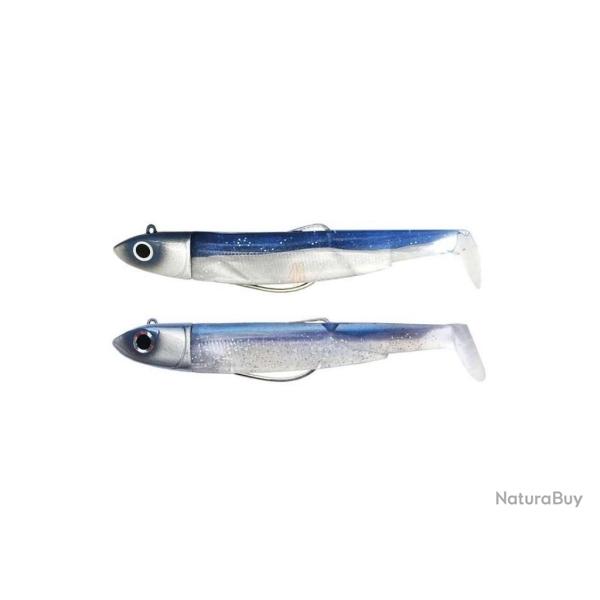 LEURRE FIIISH BLACK MINNOW N�2 90 DOUBLE COMBO 10 GR BLUE & ELECTRIC BLUE