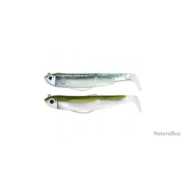 LEURRE FIIISH BLACK MINNOW N�2 90 DOUBLE COMBO 10 GR KAKI & GHOST MINNOW